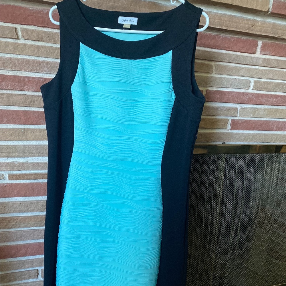 Two-tone Calvin Klein Women's Dress Size 14